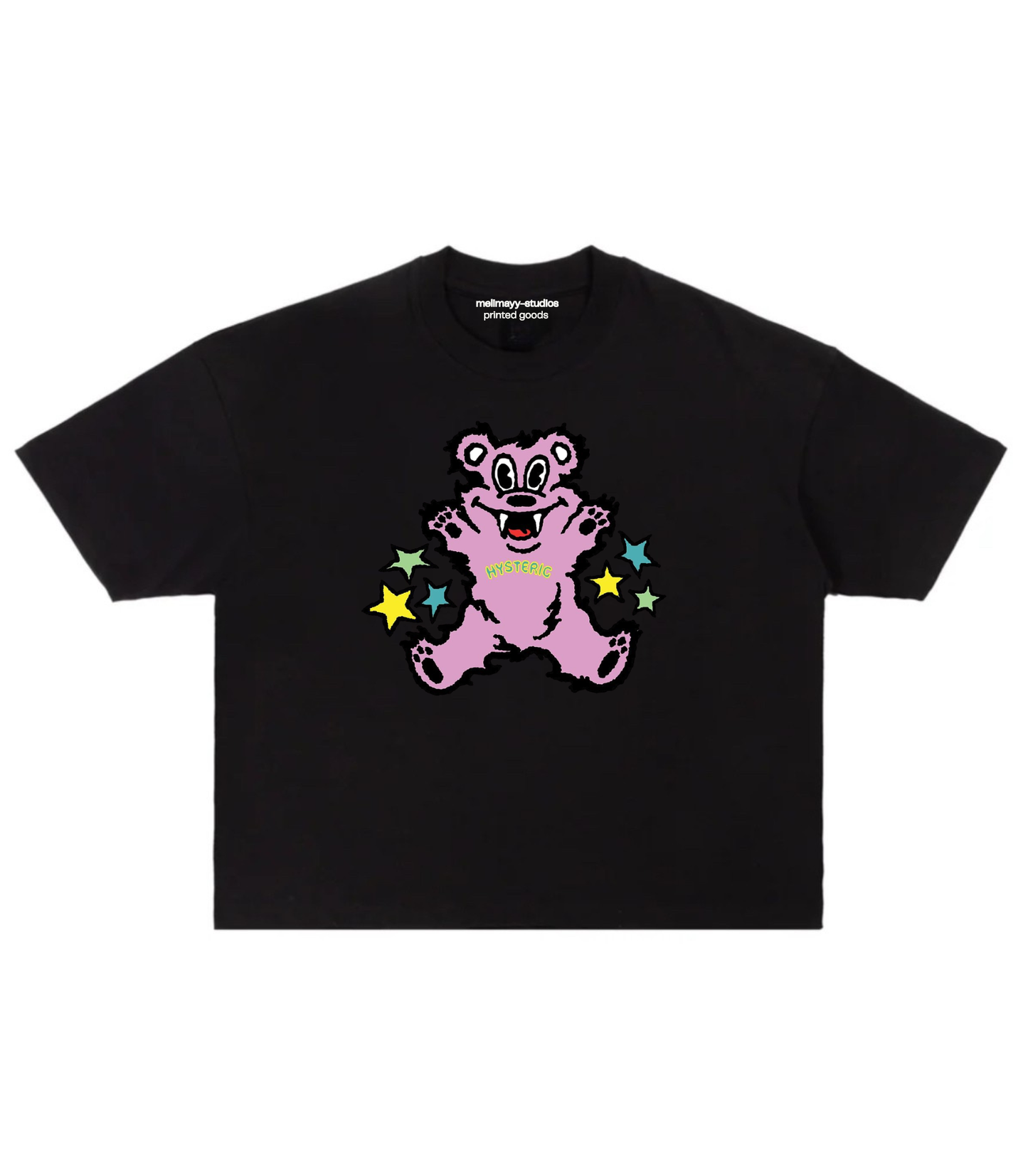 Hysteric Purple Bear woman's Boxed tee