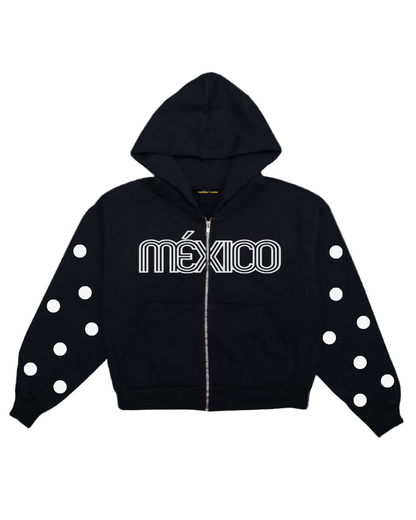 Mexico Polka dot Zip up hoodie