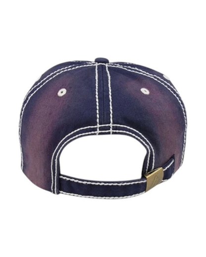 Blue distressed Mexico hat