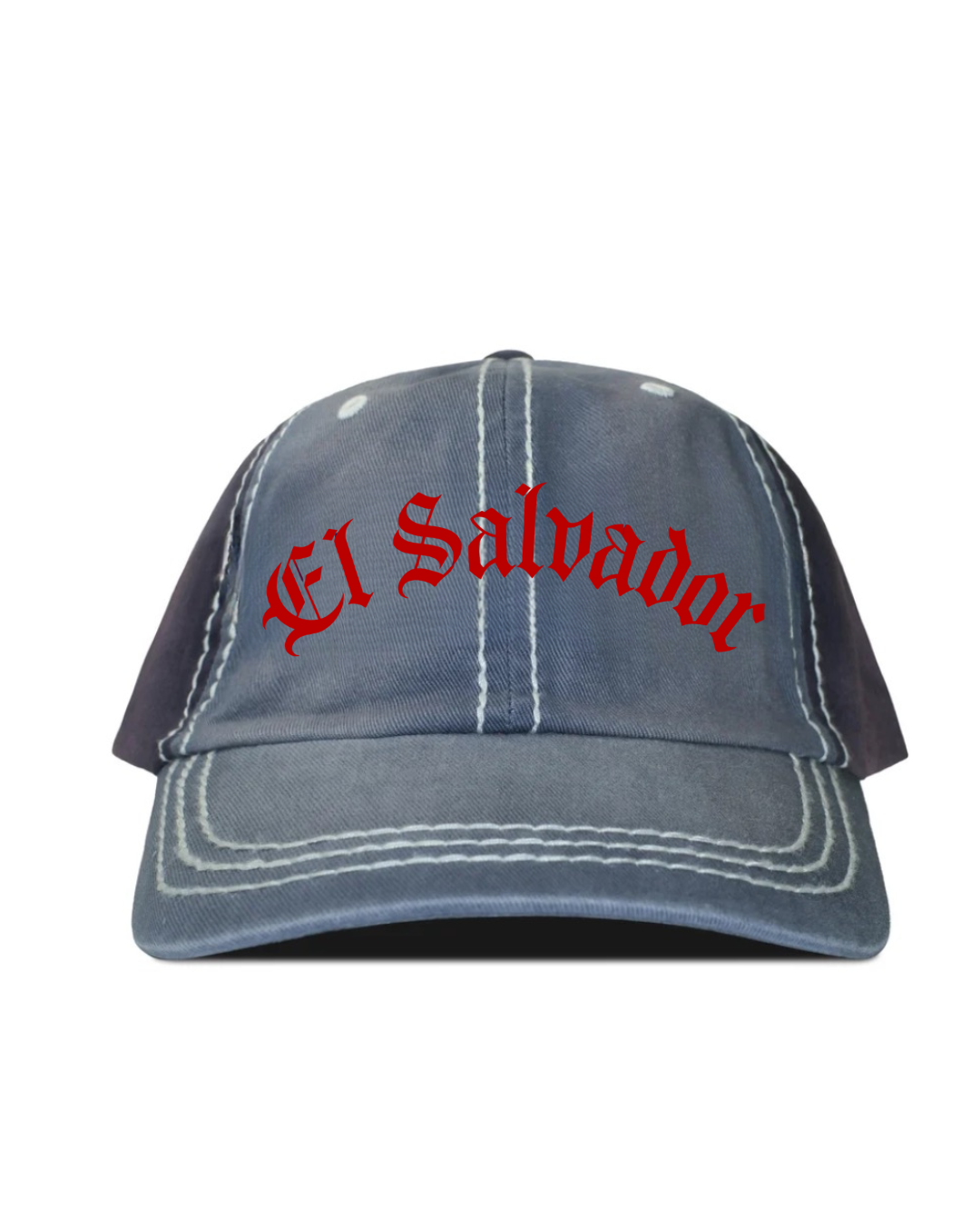 Blue distressed El Salvador hat