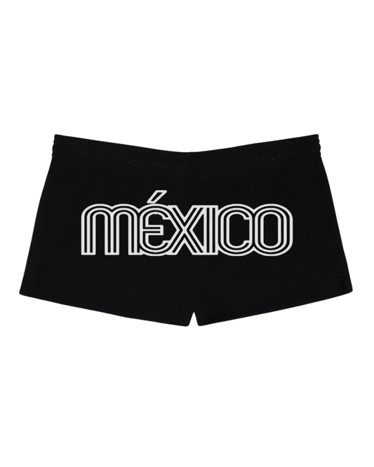 Black Mexico Mesh shorts