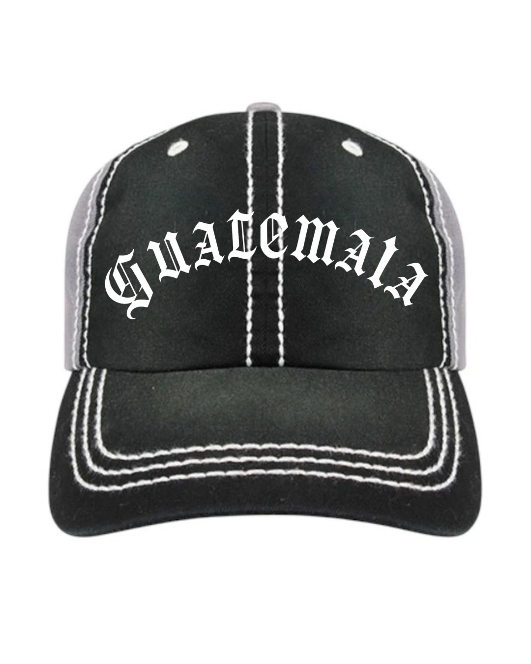 Black distressed Guatemala hat