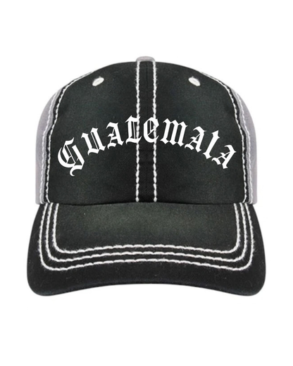 Black distressed Guatemala hat
