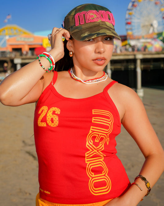 Red Mexico Tank Top