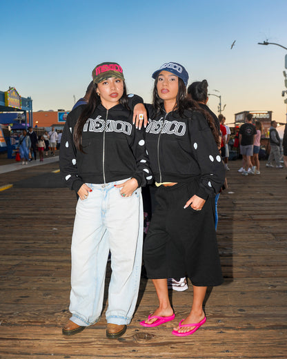 Mexico Polka dot Zip up hoodie
