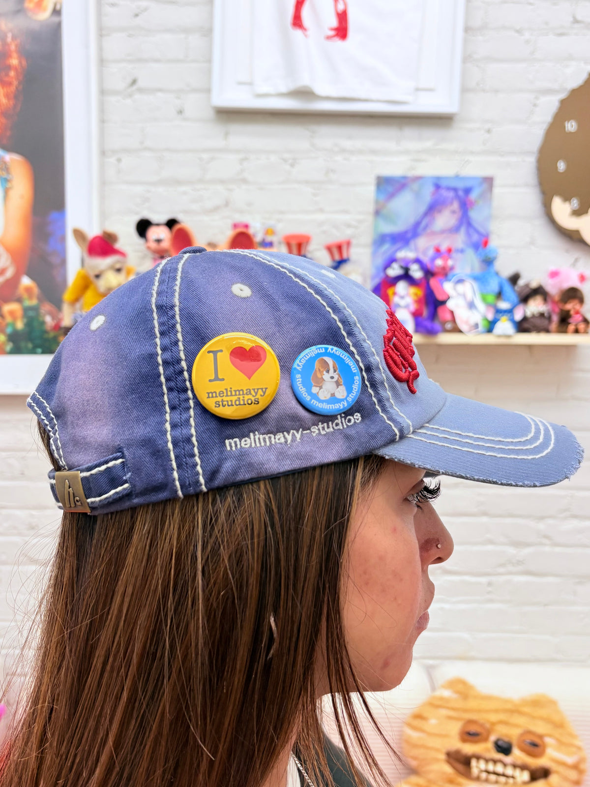 Blue distressed Guatemala hat