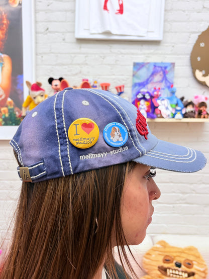 Blue distressed Guatemala hat