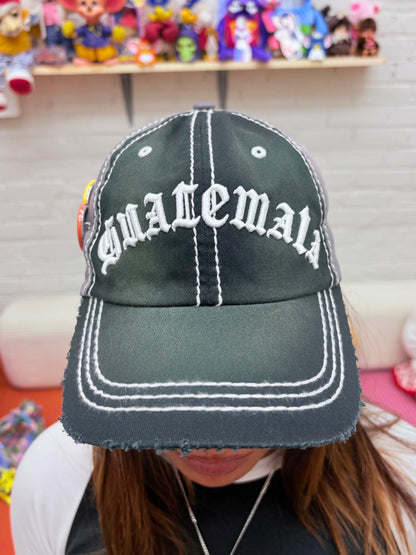 Black distressed Guatemala hat