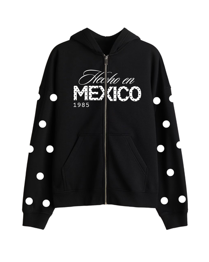 Hecho en Mexico Polka Dot Zipup