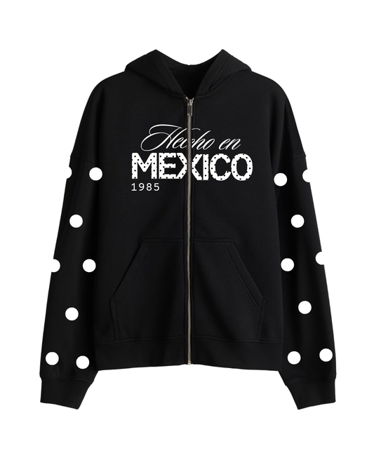 Hecho en Mexico Polka Dot Zipup