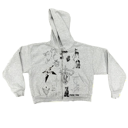 Tattoo Zip Up
